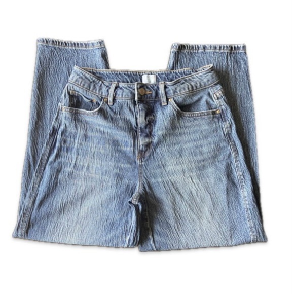 Time and Tru High Rise Cropped Barrel Jeans - Picture 3 of 6